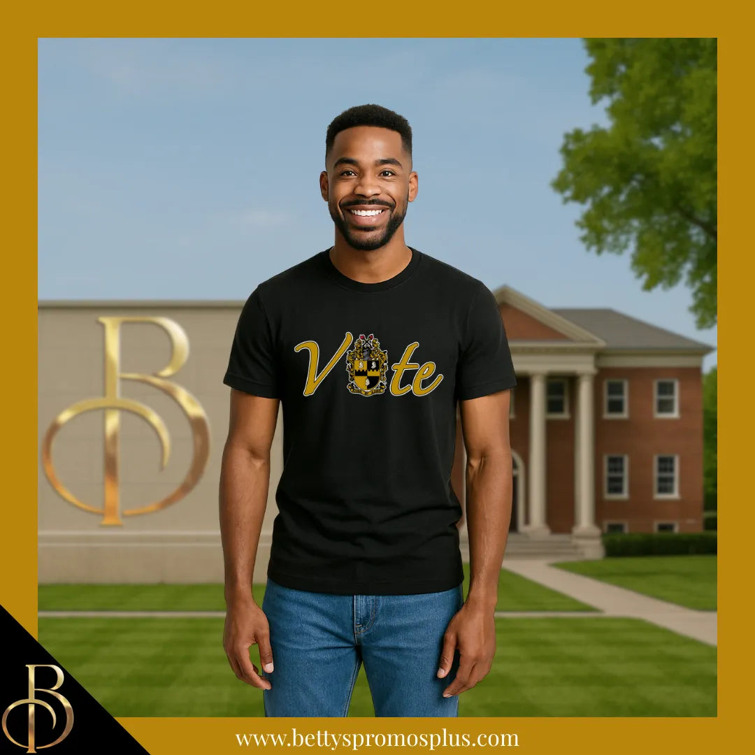 Alpha Phi Alpha ΑΦΑ VOTE Screen Printed T-Shirt-Alpha Phi Alpha Paraphernalia-Alpha Phi Alpha T-Shirts-Betty's Promos Plus