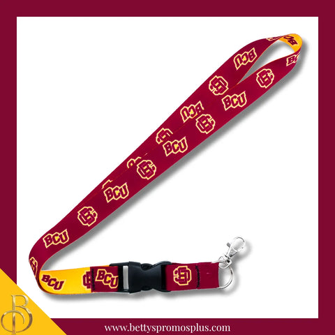 Bethune-Cookman B-CU Wildcats Woven Embroidered Lanyard-BCU Paraphernalia-BCU Lanyards-Betty's Promos Plus