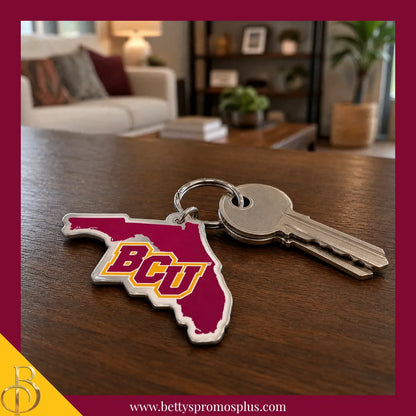 Bethune-Cookman BCU Florida Keychain-BCU Paraphernalia-BCU Keychain-Betty's Promos Plus