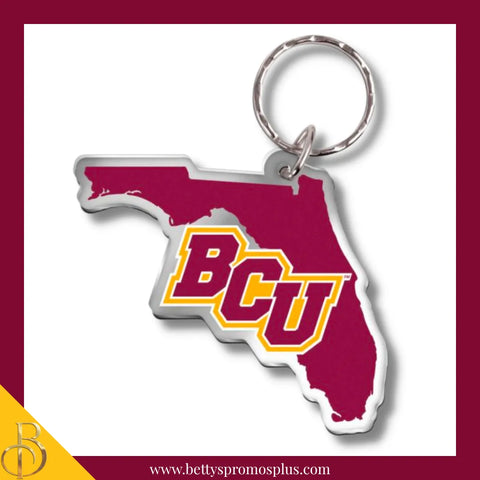 Bethune-Cookman BCU Florida Keychain-BCU Paraphernalia-BCU Keychain-Betty's Promos Plus