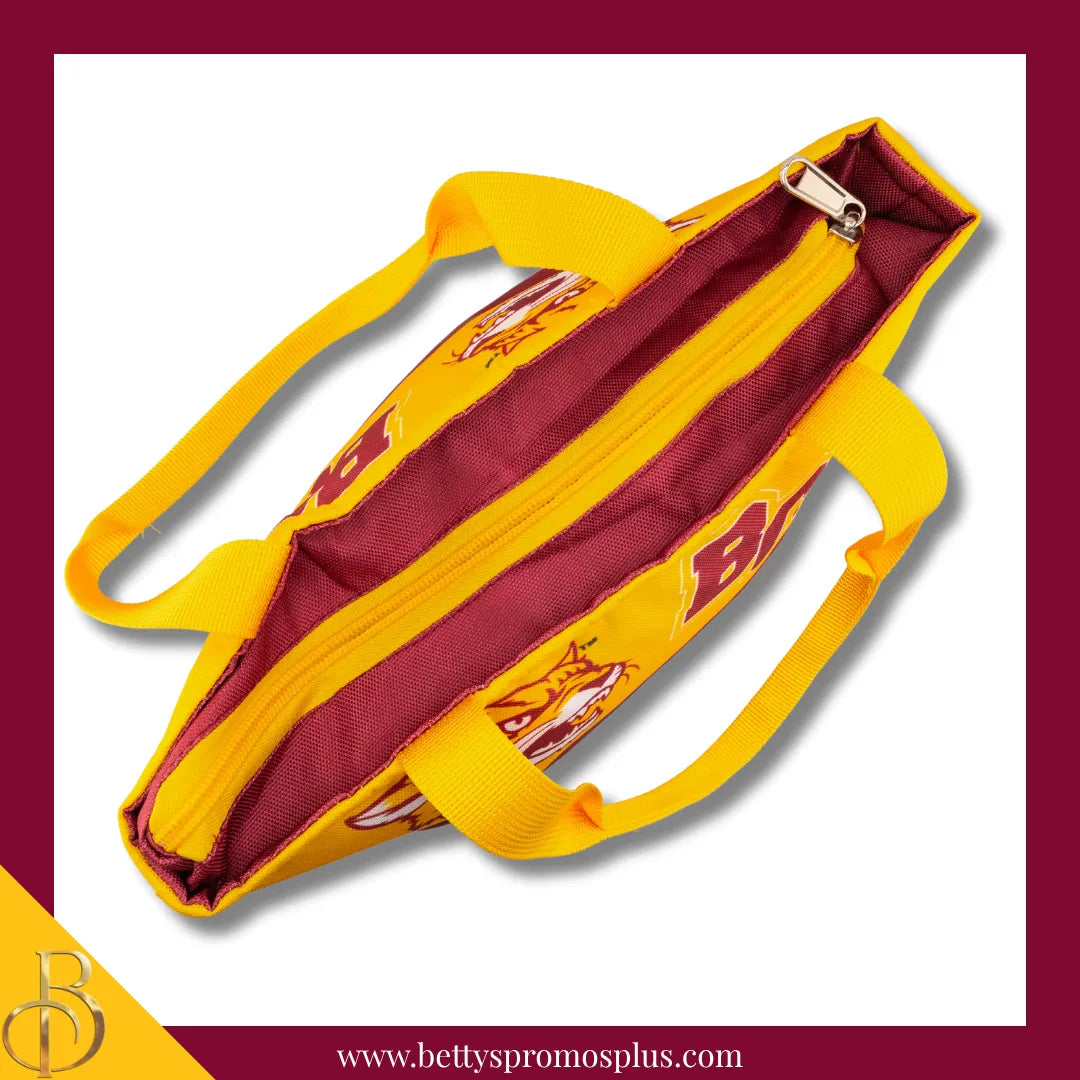 Bethune-Cookman University B-CU 2-Tone Insulated Lunch Bag with Handle-BCU Paraphernalia-BCU Lunch Bags-Betty's Promos Plus