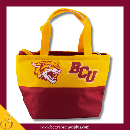 Bethune-Cookman University B-CU 2-Tone Insulated Lunch Bag with Handle-BCU Paraphernalia-BCU Lunch Bags-Betty's Promos Plus