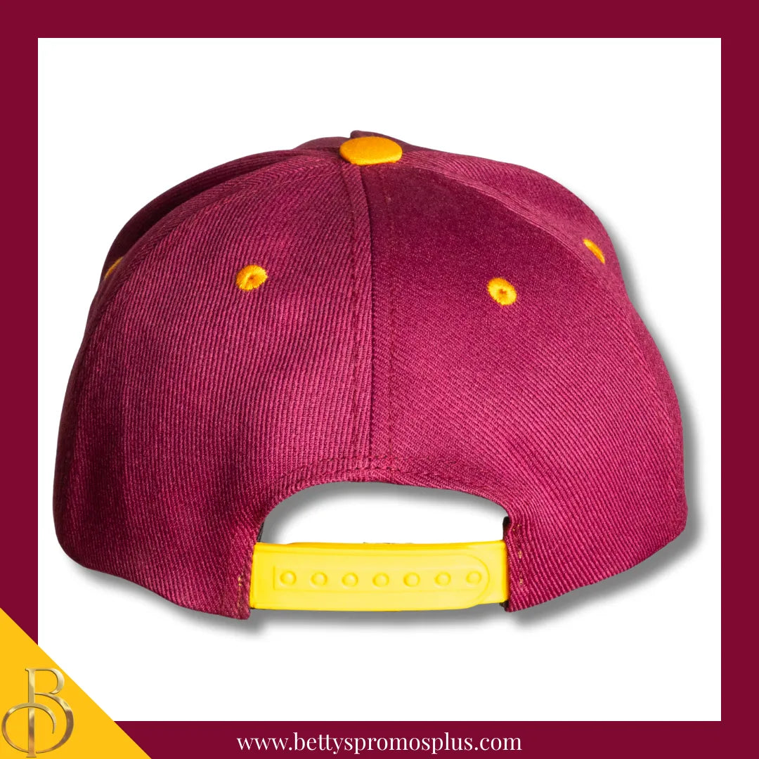 Bethune Cookman University B-CU Wildcats 2-Tone Snapback Cap-BCU Paraphernalia-BCU Hats-Betty's Promos Plus