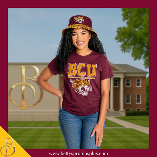 Bethune Cookman University B-CU Wildcats Bucket Hat-BCU Paraphernalia-BCU Hats-Betty's Promos Plus