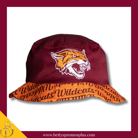 Bethune Cookman University B-CU Wildcats Bucket Hat-Maroon-BCU Paraphernalia-BCU Hats-Betty's Promos Plus