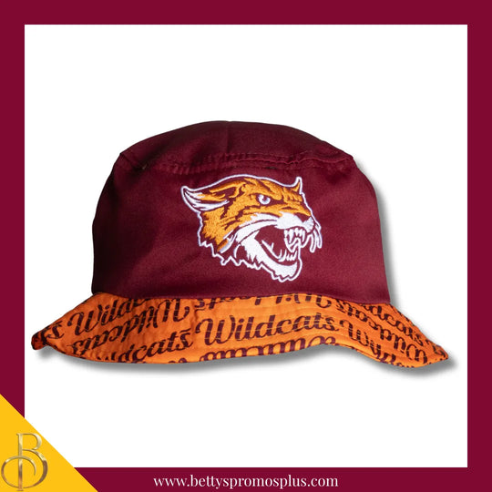 Bethune Cookman University B-CU Wildcats Bucket Hat-Maroon-BCU Paraphernalia-BCU Hats-Betty's Promos Plus
