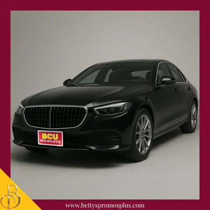 Bethune-Cookman University B-CU Wildcats Laser Engraved Mirrored Acrylic Auto Tag License Plate-BCU Paraphernalia-BCU Auto Tag-Betty's Promos Plus