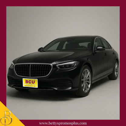 Bethune-Cookman University B-CU Wildcats Laser Engraved Mirrored Acrylic Auto Tag License Plate-BCU Paraphernalia-BCU Auto Tag-Betty's Promos Plus