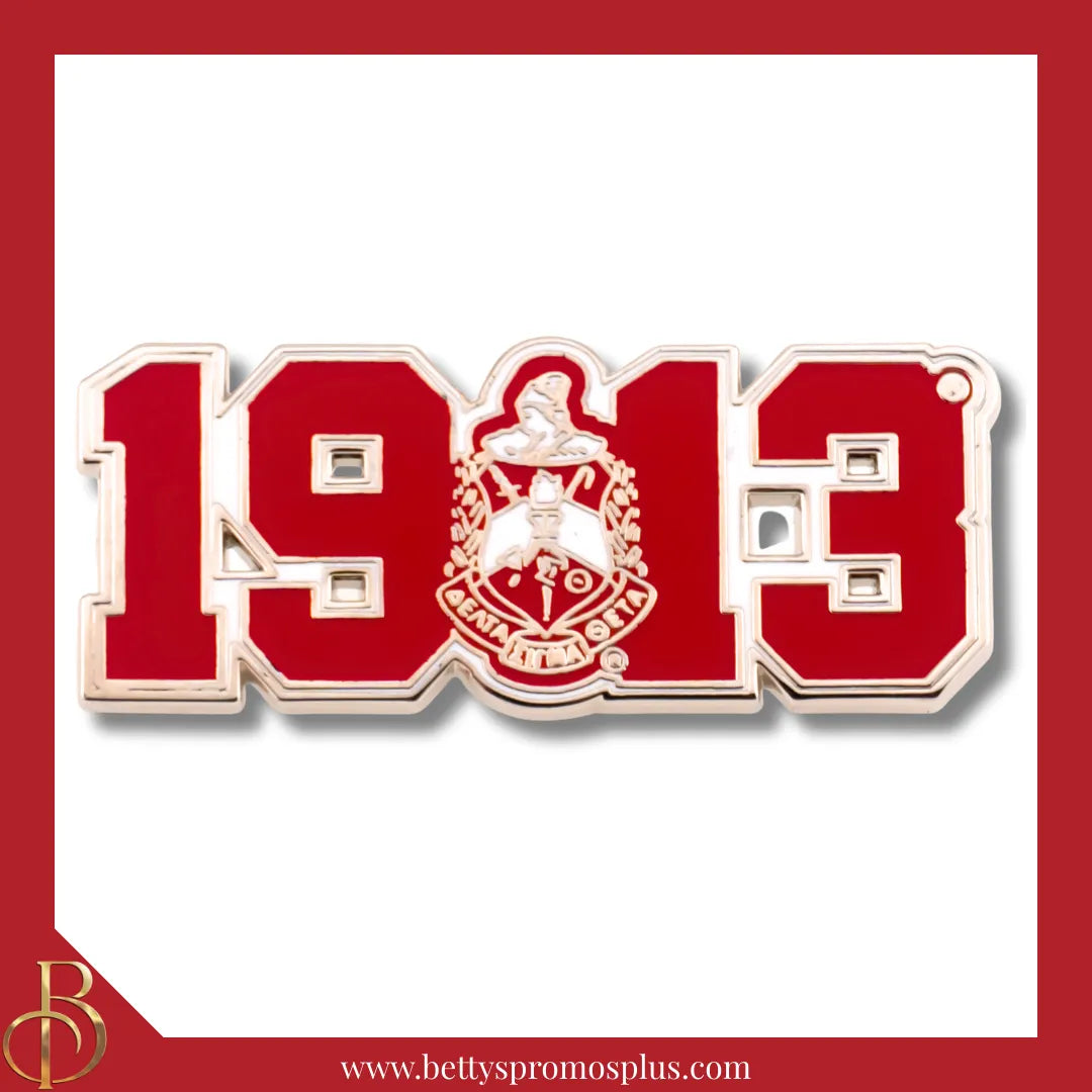 Delta Sigma Theta 1913 ΔΣΘ Shield Lapel Pin-Delta Sigma Theta Paraphernalia-Delta Sigma Theta Lapel Pin-Betty's Promos Plus
