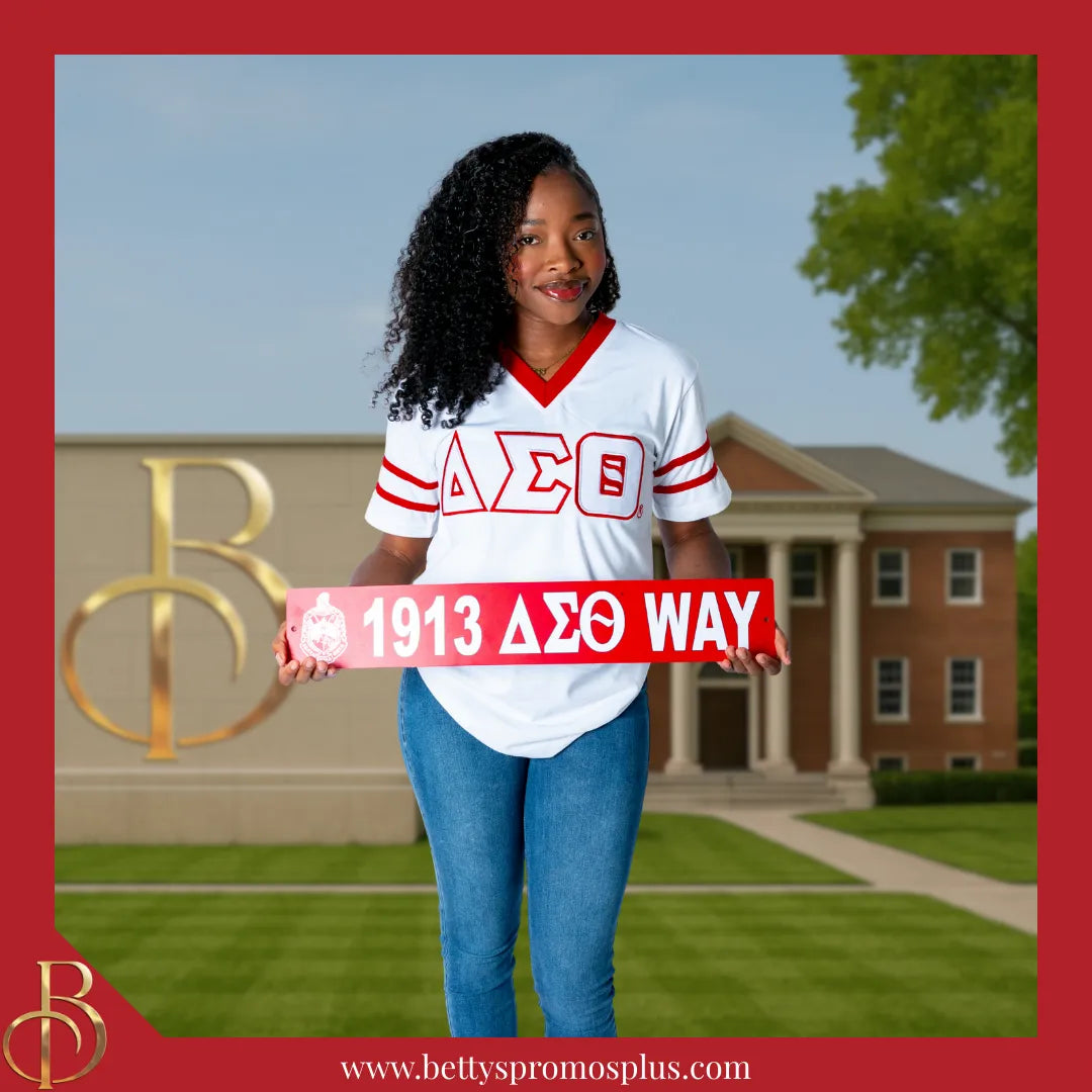 Delta Sigma Theta 1913 ΔΣΘ Way Street Sign-Delta Sigma Theta Paraphernalia-Delta Sigma Theta Street Sign-Betty's Promos Plus