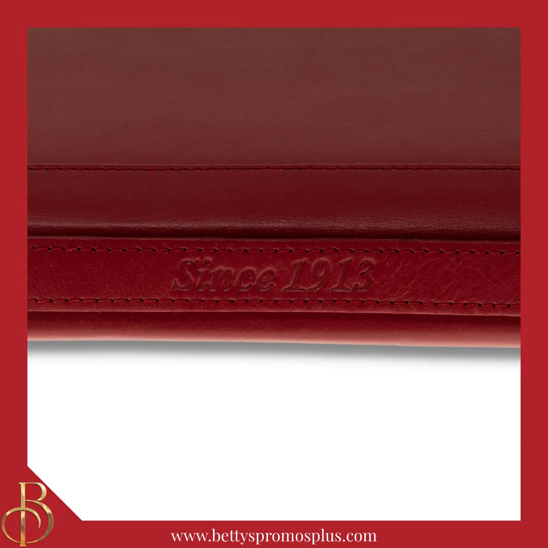 Delta Sigma Theta ΔΣΘ 100% Leather Ritual Cover with Debossed Shield-Delta Sigma Theta Paraphernalia-Delta Sigma Theta Ritual Cover-Betty's Promos Plus