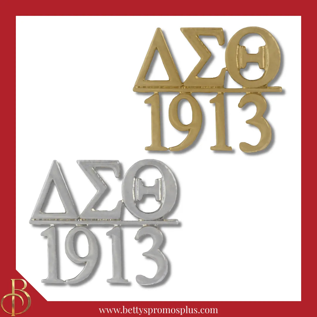 Delta Sigma Theta ΔΣΘ 1913 Greek Sorority Lapel Pin-Delta Sigma Theta Paraphernalia-Delta Sigma Theta Lapel Pin-Betty's Promos Plus