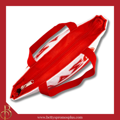 Delta Sigma Theta ΔΣΘ 2-Tone Insulated Lunch Bag with Handle-Delta Sigma Theta Paraphernalia-Delta Sigma Theta Lunch Bags-Betty's Promos Plus