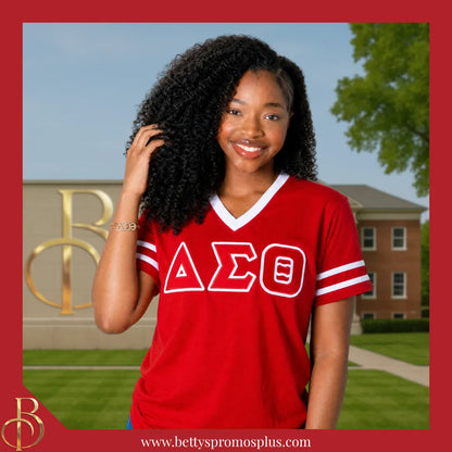 Delta Sigma Theta ΔΣΘ Bracelet with Rhinestone Letters-Delta Sigma Theta Paraphernalia-Delta Sigma Theta Bracelet-Betty's Promos Plus