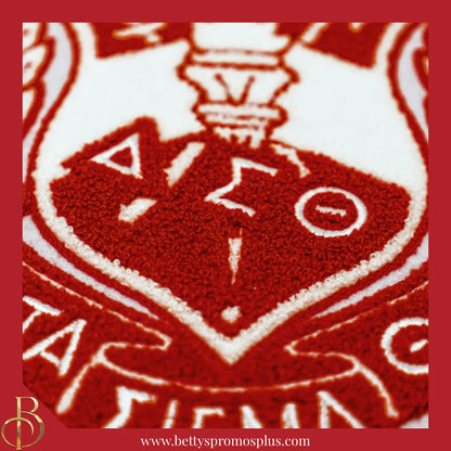 Delta Sigma Theta ΔΣΘ Chenille Shield Embroidery Patch-Delta Sigma Theta Paraphernalia-Delta Sigma Theta Patch-Betty's Promos Plus