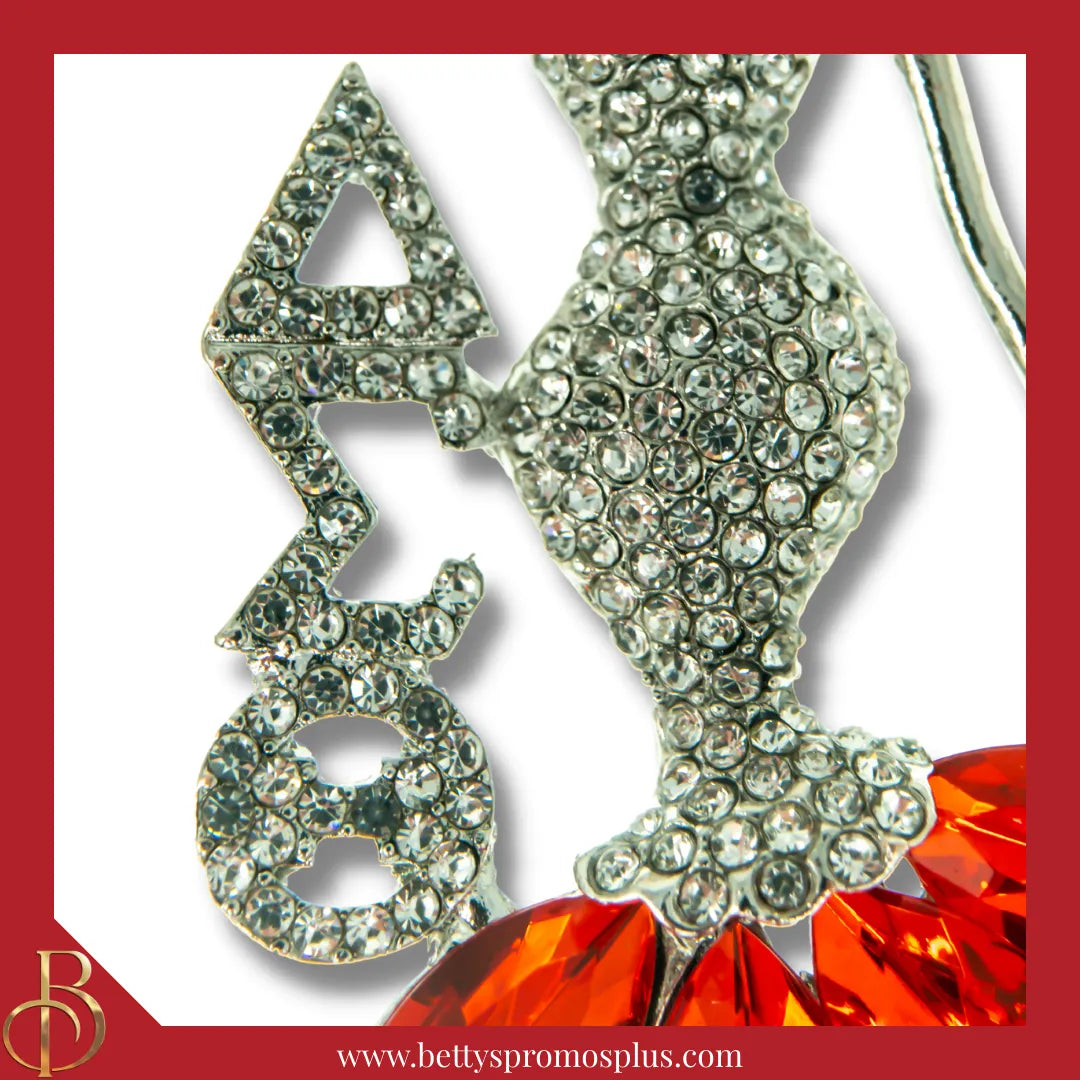 Delta Sigma Theta ΔΣΘ Classy Lady Rhinestone Pin-Delta Sigma Theta Paraphernalia-Delta Sigma Theta Rhinestone Pin-Betty's Promos Plus