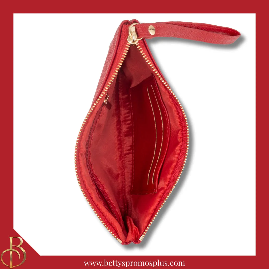 Delta Sigma Theta ΔΣΘ Clutch Wristlet-Delta Sigma Theta Paraphernalia-Delta Sigma Theta Purses-Betty's Promos Plus