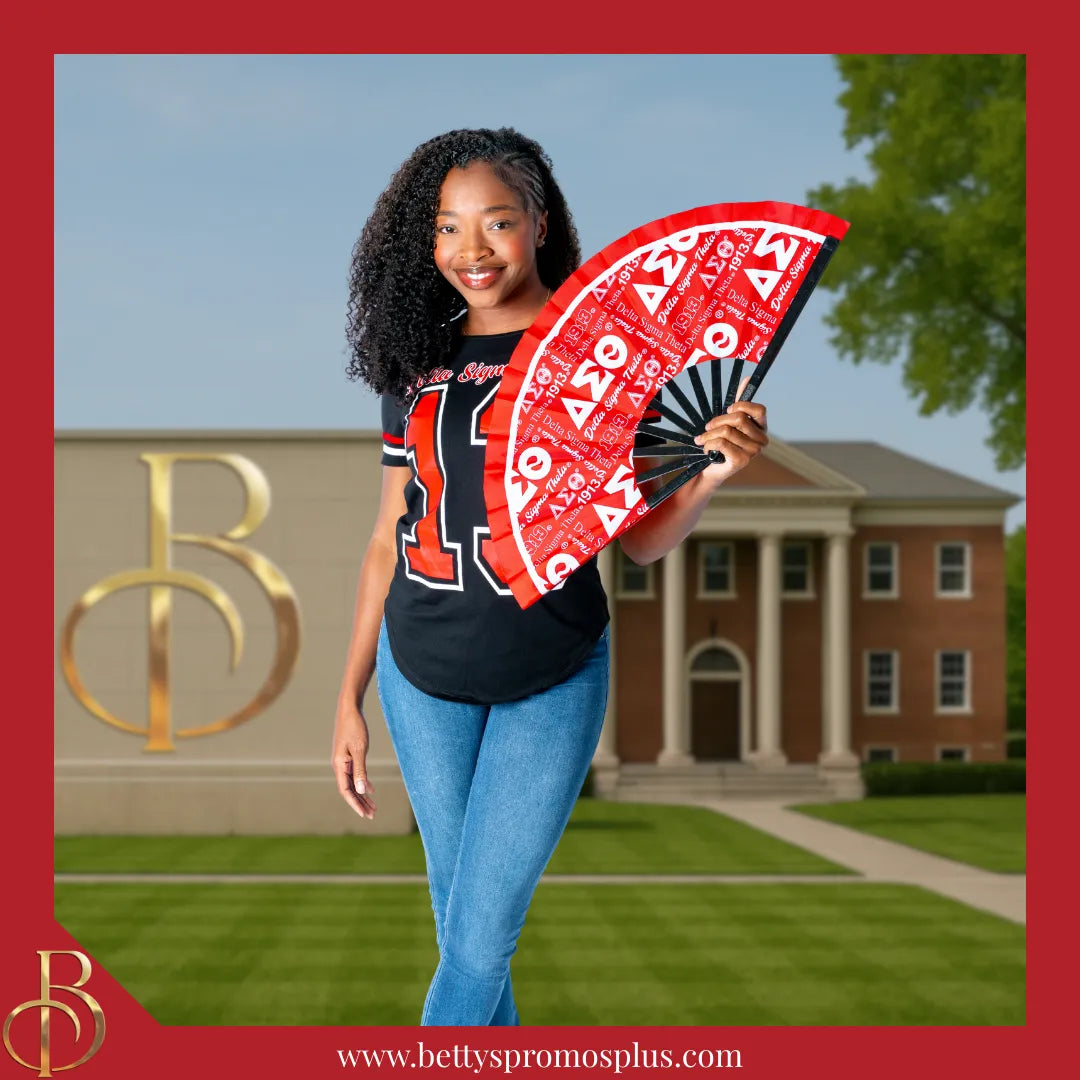 Delta Sigma Theta ΔΣΘ Cold Shoulder 13 Screen Printed T-Shirt-Delta Sigma Theta Paraphernalia-Delta Sigma Theta T-Shirts-Betty's Promos Plus