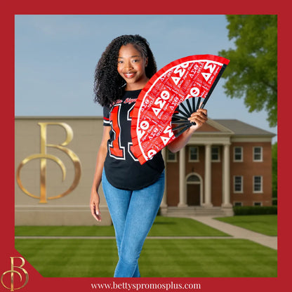 Delta Sigma Theta ΔΣΘ Cold Shoulder 13 Screen Printed T-Shirt-Delta Sigma Theta Paraphernalia-Delta Sigma Theta T-Shirts-Betty's Promos Plus