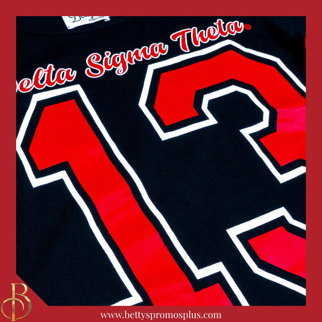 Delta Sigma Theta ΔΣΘ Cold Shoulder 13 Screen Printed T-Shirt-Delta Sigma Theta Paraphernalia-Delta Sigma Theta T-Shirts-Betty's Promos Plus