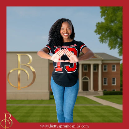 Delta Sigma Theta ΔΣΘ Cold Shoulder 13 Screen Printed T-Shirt-Delta Sigma Theta Paraphernalia-Delta Sigma Theta T-Shirts-Betty's Promos Plus