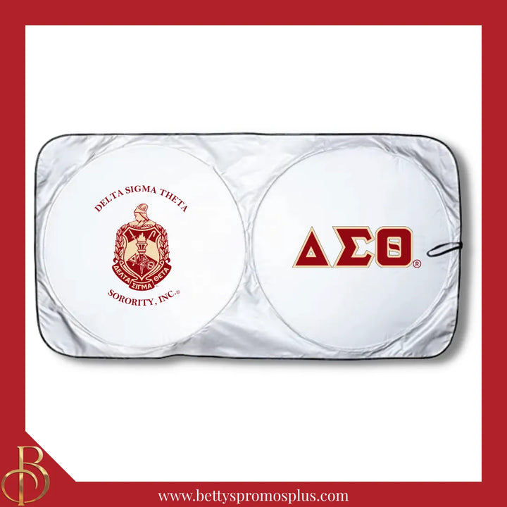Delta Sigma Theta ΔΣΘ Collapsible Car Sun Shade with Pouch