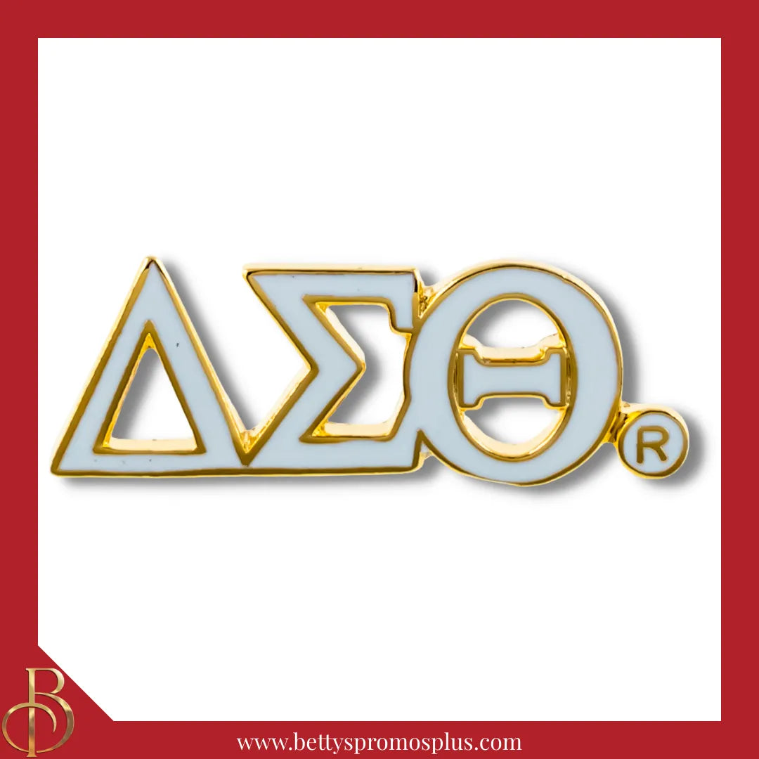 Delta Sigma Theta ΔΣΘ Color Greek Letters Sorority Lapel Pin-Delta Sigma Theta Paraphernalia-Delta Sigma Theta Lapel Pin-Betty's Promos Plus