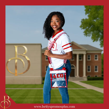 Delta Sigma Theta ΔΣΘ Cross Body Clear Stadium Bag-Delta Sigma Theta Paraphernalia-Delta Sigma Theta Stadium Bag-Betty's Promos Plus