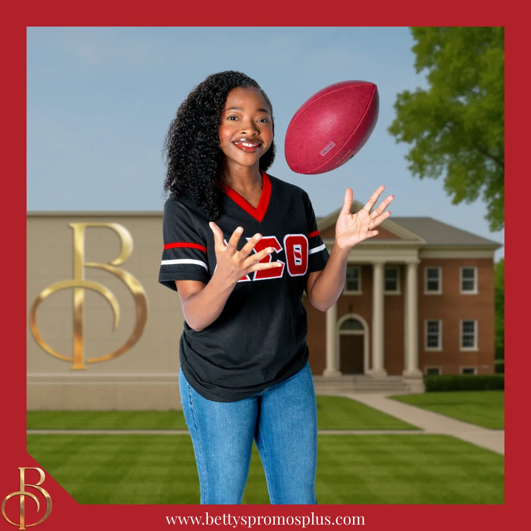 Delta Sigma Theta ΔΣΘ Double Stitched Appliqué Embroidered Jersey T-Shirt-Delta Sigma Theta Paraphernalia-Delta Sigma Theta T-Shirts-Betty's Promos Plus