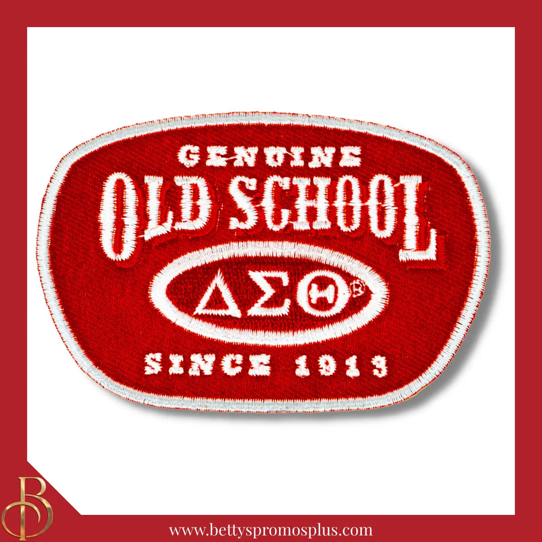 Delta Sigma Theta ΔΣΘ Genuine Old School Patch-Red-Delta Sigma Theta Paraphernalia-Delta Sigma Theta Patch-Betty's Promos Plus