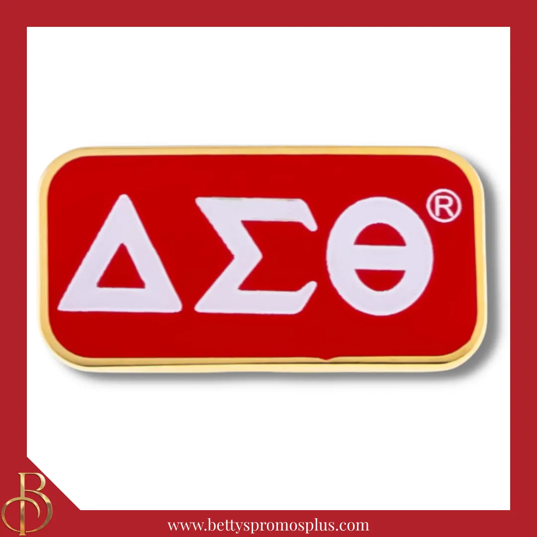 Delta Sigma Theta ΔΣΘ Greek Letters Bar Lapel Pin-Delta Sigma Theta Paraphernalia-Delta Sigma Theta Lapel Pin-Betty's Promos Plus