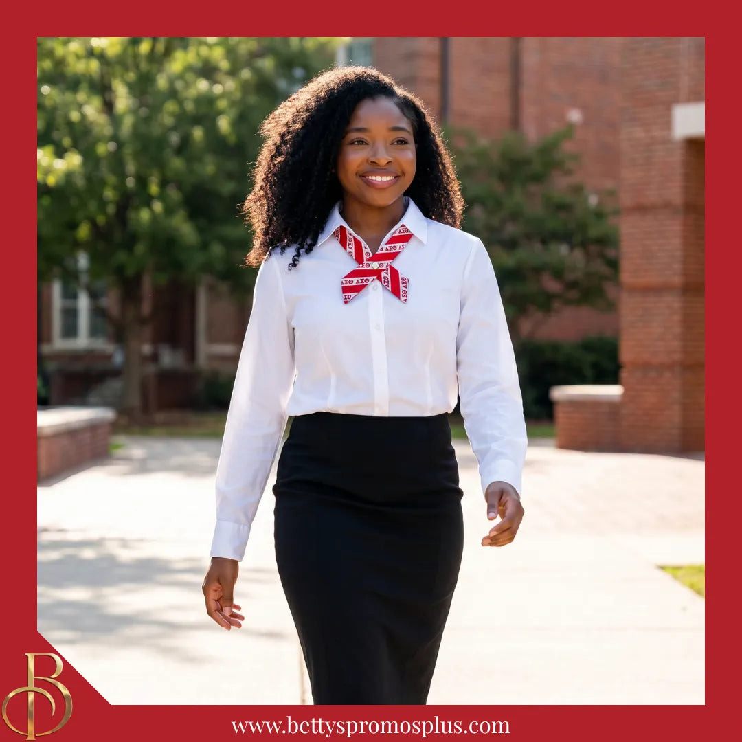 Delta Sigma Theta ΔΣΘ Greek Letters Crossover Bow Tie-Delta Sigma Theta Paraphernalia-Delta Sigma Theta Bow Tie-Betty's Promos Plus