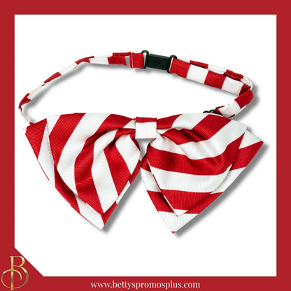 Delta Sigma Theta ΔΣΘ Greek Letters Floppy Bowtie Dress Shirt Bow Tie-Red-Without ΔΣΘ Letters-Delta Sigma Theta Paraphernalia-Delta Sigma Theta Bow Tie-Betty's Promos Plus
