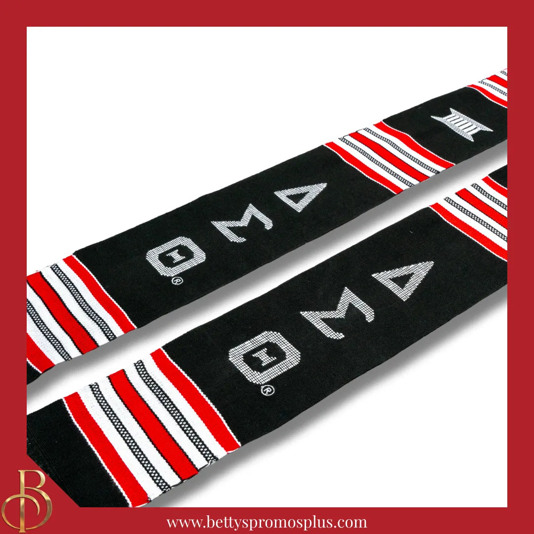 Delta Sigma Theta ΔΣΘ Greek Letters Kente Cloth Graduation Stole-Delta Sigma Theta Paraphernalia-Delta Sigma Theta Graduation Stole-Betty's Promos Plus