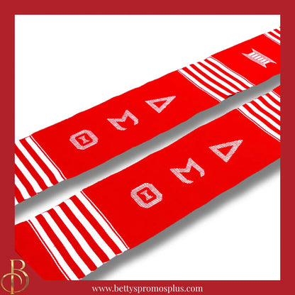 Delta Sigma Theta ΔΣΘ Greek Letters Kente Cloth Graduation Stole-Delta Sigma Theta Paraphernalia-Delta Sigma Theta Graduation Stole-Betty's Promos Plus