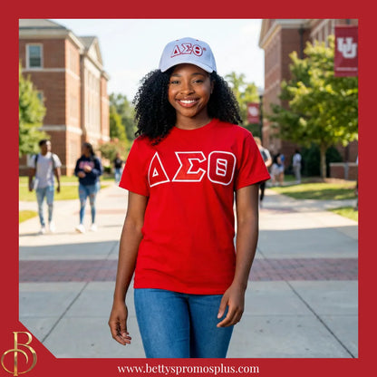 Delta Sigma Theta ΔΣΘ Greek Letters Mesh Flex Fit Embroidered Hat-Delta Sigma Theta Paraphernalia-Delta Sigma Theta Hats-Betty's Promos Plus