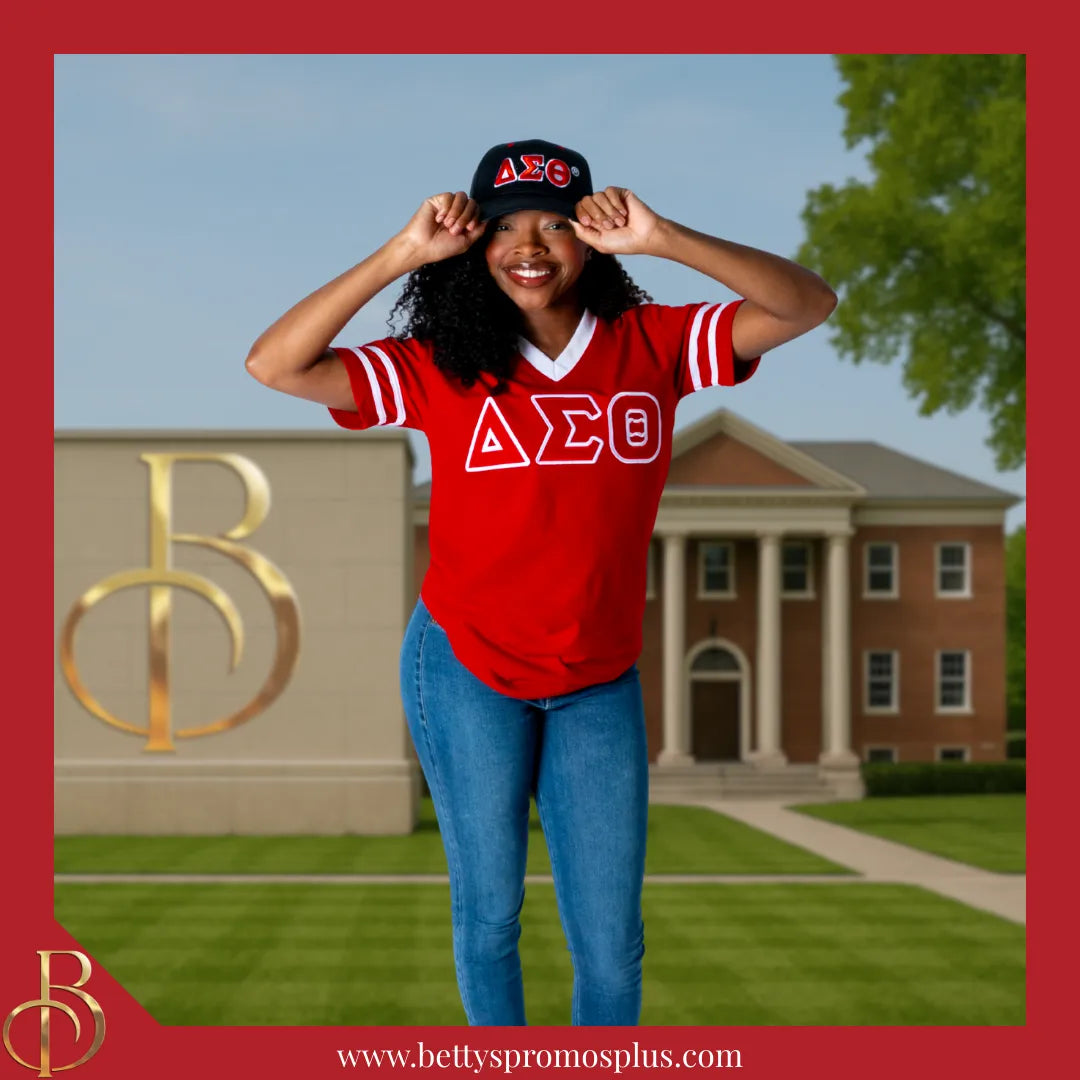 Delta Sigma Theta ΔΣΘ Greek Letters Mesh Flex Fit Embroidered Hat-Delta Sigma Theta Paraphernalia-Delta Sigma Theta Hats-Betty's Promos Plus