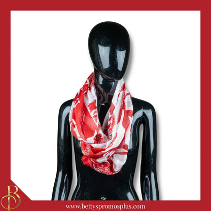 Delta Sigma Theta ΔΣΘ Infinity Scarf-Delta Sigma Theta Paraphernalia-Delta Sigma Theta Scarves-Betty's Promos Plus