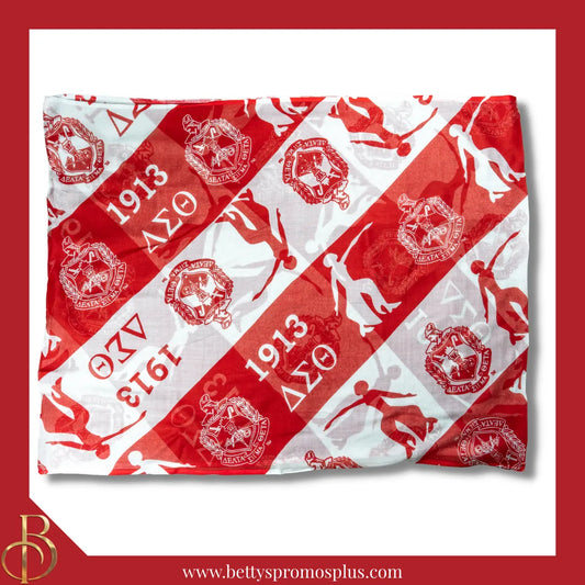 Delta Sigma Theta ΔΣΘ Infinity Scarf-Red-Delta Sigma Theta Paraphernalia-Delta Sigma Theta Scarves-Betty's Promos Plus