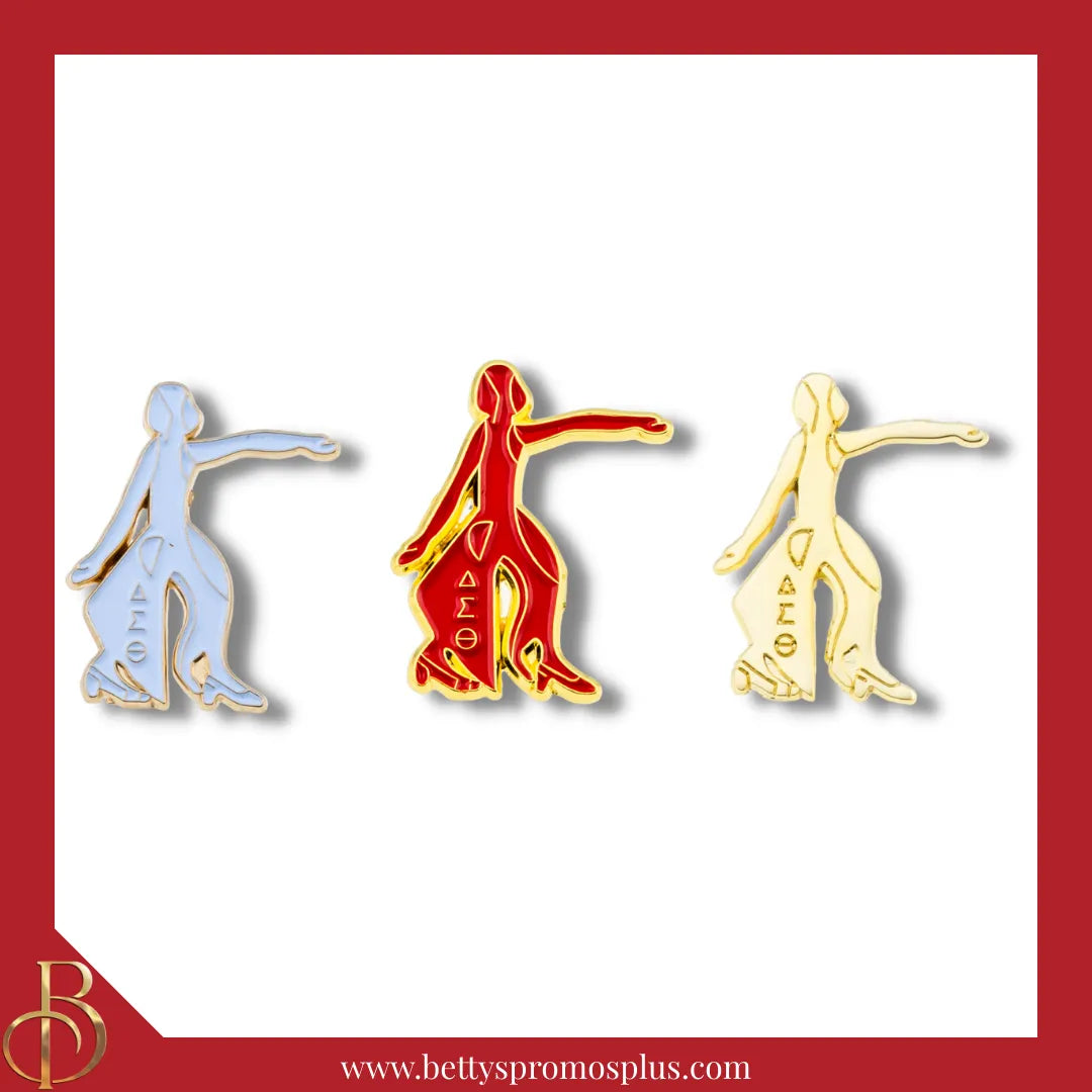 Delta Sigma Theta ΔΣΘ Lady Fortitude Sorority Lapel Pin-Delta Sigma Theta Paraphernalia-Delta Sigma Theta Lapel Pin-Betty's Promos Plus