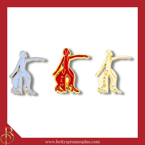 Delta Sigma Theta ΔΣΘ Lady Fortitude Sorority Lapel Pin-Delta Sigma Theta Paraphernalia-Delta Sigma Theta Lapel Pin-Betty's Promos Plus