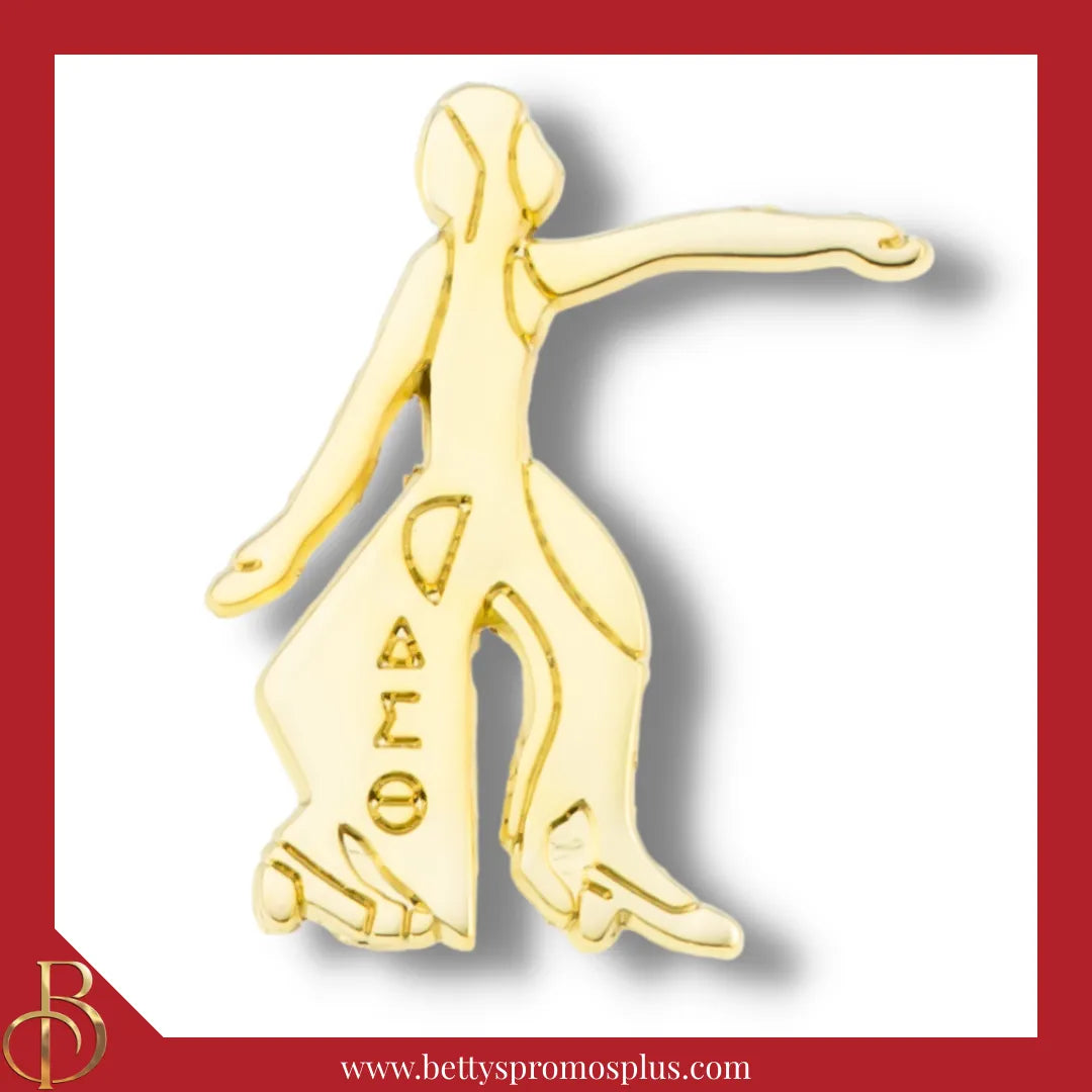 Delta Sigma Theta ΔΣΘ Lady Fortitude Sorority Lapel Pin-Gold-Delta Sigma Theta Paraphernalia-Delta Sigma Theta Lapel Pin-Betty's Promos Plus