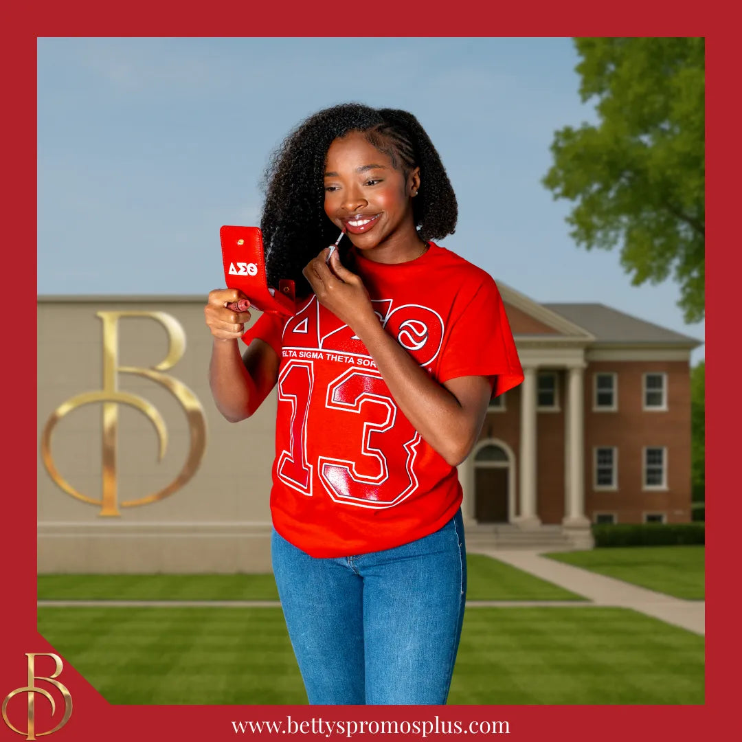 Delta Sigma Theta ΔΣΘ Lipstick Holder Travel Lipstick Case Dual Lip Balm Holder-Delta Sigma Theta Paraphernalia-Delta Sigma Theta Lipstick Cover-Betty's Promos Plus