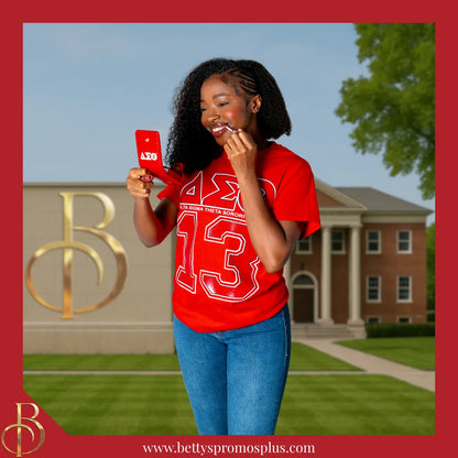 Delta Sigma Theta ΔΣΘ Lipstick Holder Travel Lipstick Case Dual Lip Balm Holder-Delta Sigma Theta Paraphernalia-Delta Sigma Theta Lipstick Cover-Betty's Promos Plus