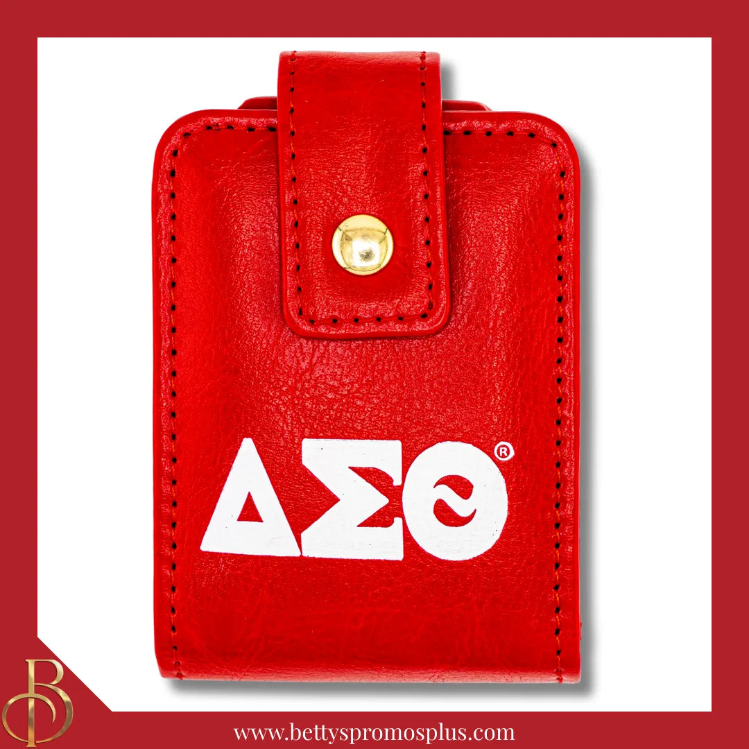 Delta Sigma Theta ΔΣΘ Lipstick Holder Travel Lipstick Case Dual Lip Balm Holder-Delta Sigma Theta Paraphernalia-Delta Sigma Theta Lipstick Cover-Betty's Promos Plus