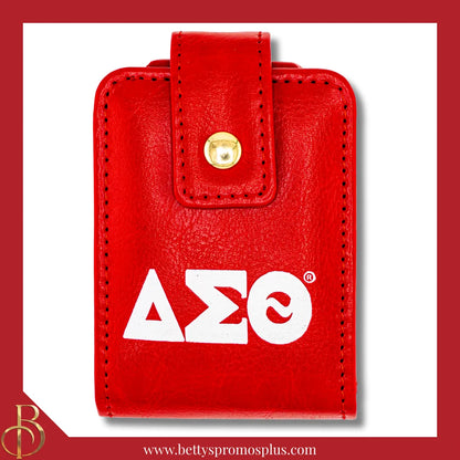 Delta Sigma Theta ΔΣΘ Lipstick Holder Travel Lipstick Case Dual Lip Balm Holder-Delta Sigma Theta Paraphernalia-Delta Sigma Theta Lipstick Cover-Betty's Promos Plus