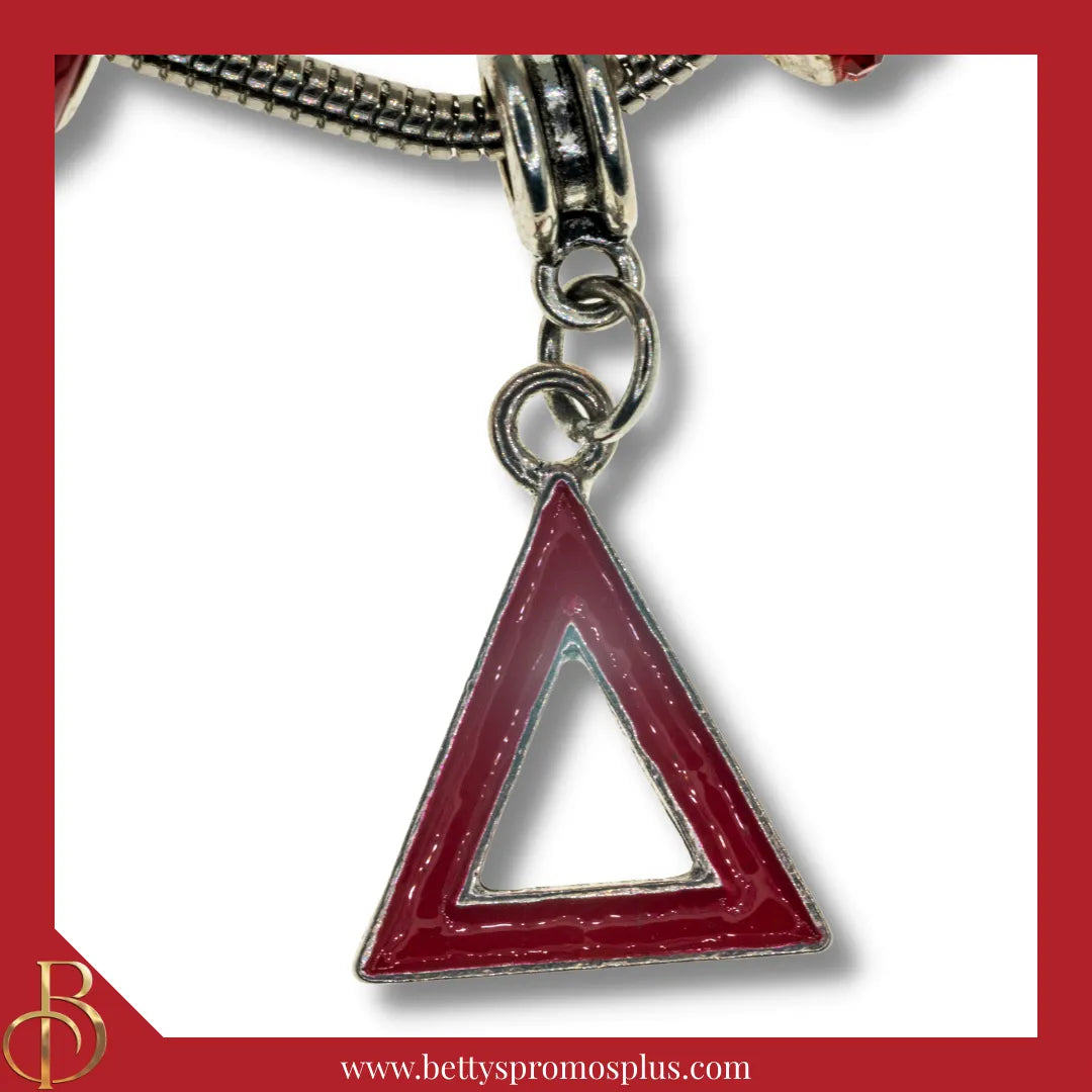 Delta Sigma Theta ΔΣΘ Multi Charm Necklace-Delta Sigma Theta Paraphernalia-Delta Sigma Theta Necklace-Betty's Promos Plus
