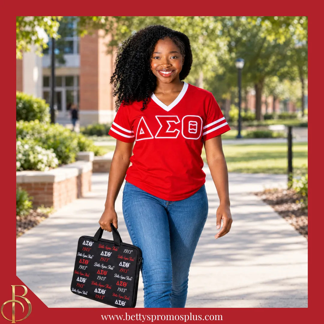 Delta Sigma Theta ΔΣΘ Neoprene Laptop Sleeve-Delta Sigma Theta Paraphernalia-Delta Sigma Theta Bags/Purses-Betty's Promos Plus