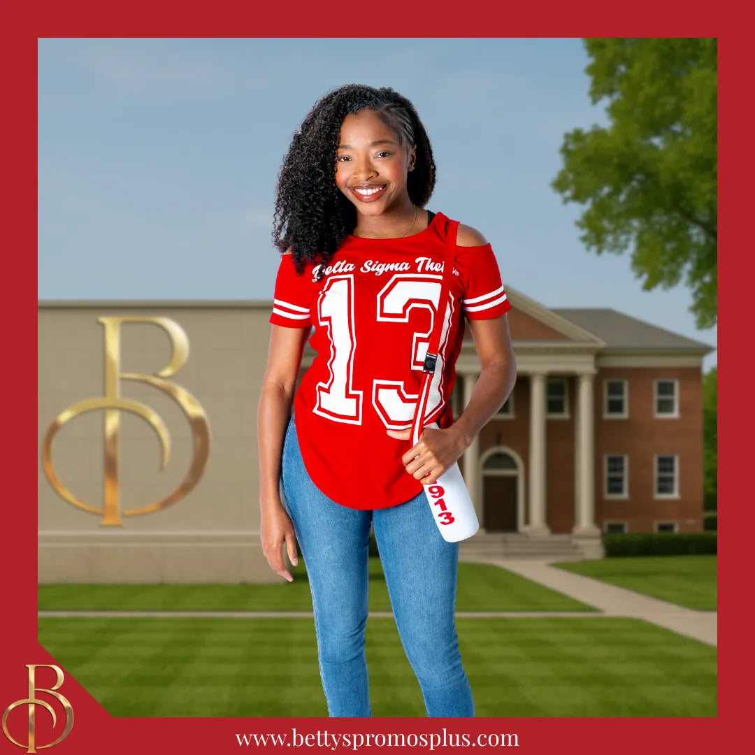 Delta Sigma Theta ΔΣΘ Neoprene Water Bottle Holder-Delta Sigma Theta Paraphernalia-Delta Sigma Theta Water Bottle Holder-Betty's Promos Plus