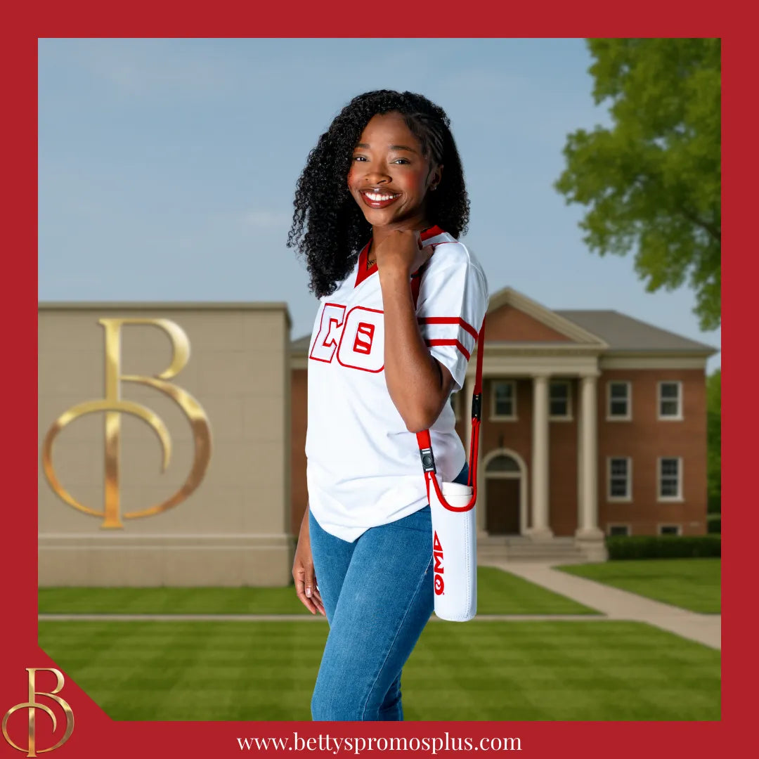 Delta Sigma Theta ΔΣΘ Neoprene Water Bottle Holder-Delta Sigma Theta Paraphernalia-Delta Sigma Theta Water Bottle Holder-Betty's Promos Plus